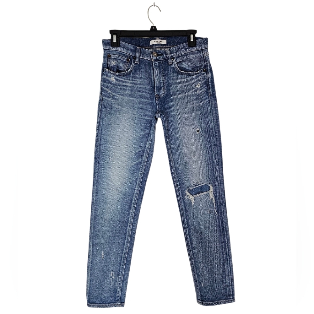Moussy Vintage High Rise Distressed Skinny Ankle Blue‎ Jeans 26 Preowned